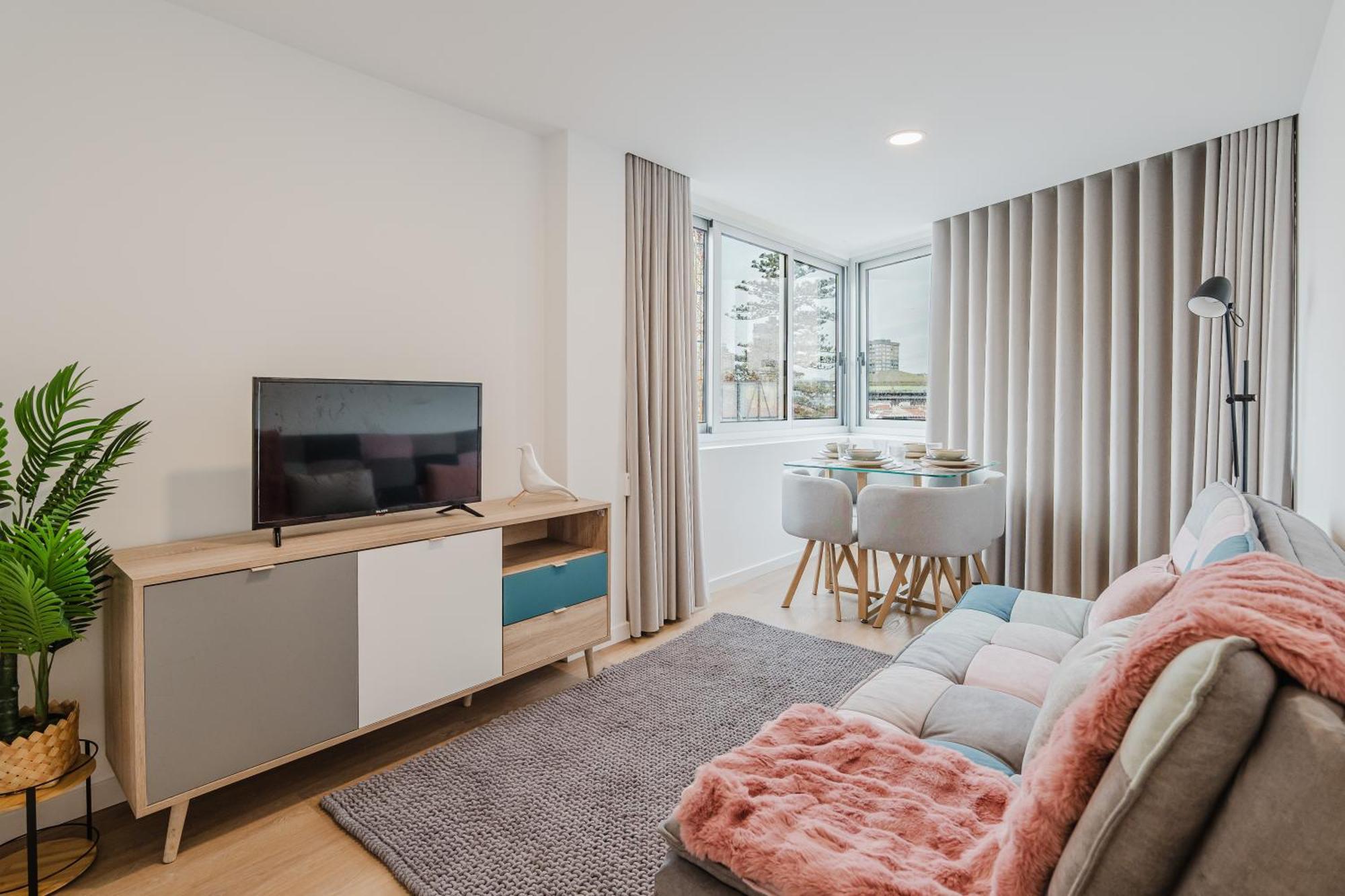 Apartment mit 2 Schlafzimmern mit Hafenblick